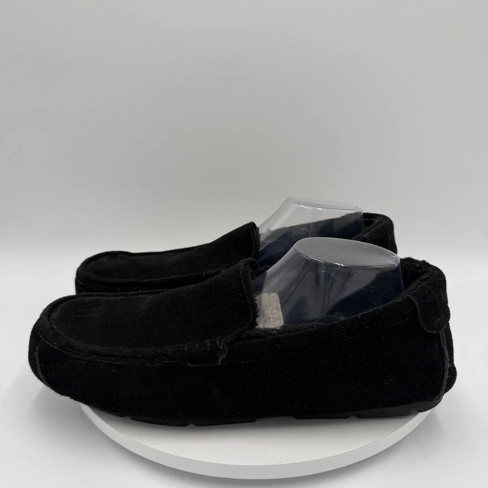 Koolaburra‎ UGG Tipton Shoes Mens Size 14 Black Suede Moccasin Slippers Loafers